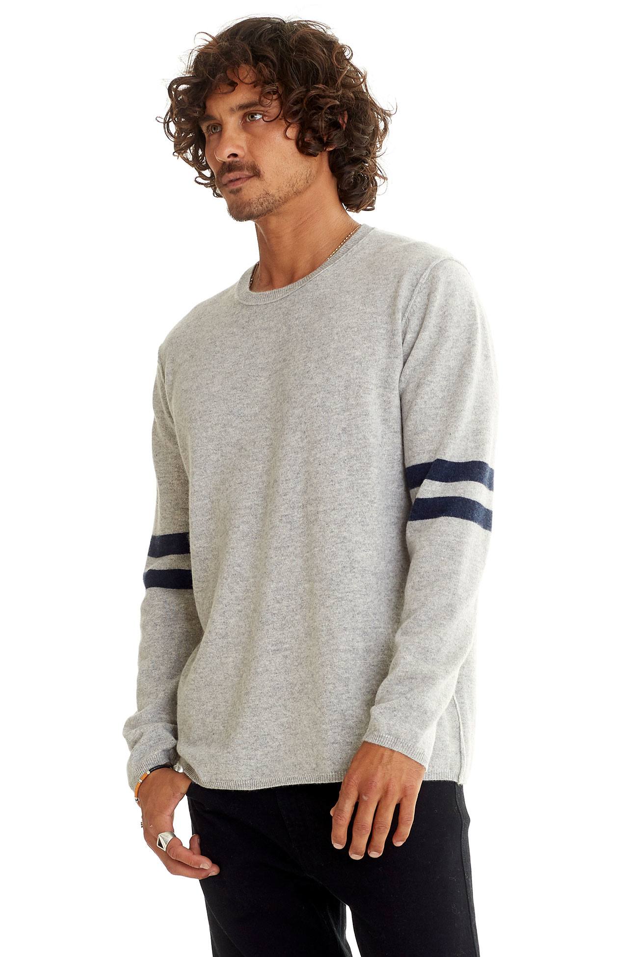 LT HEATHER GREY/NAVY