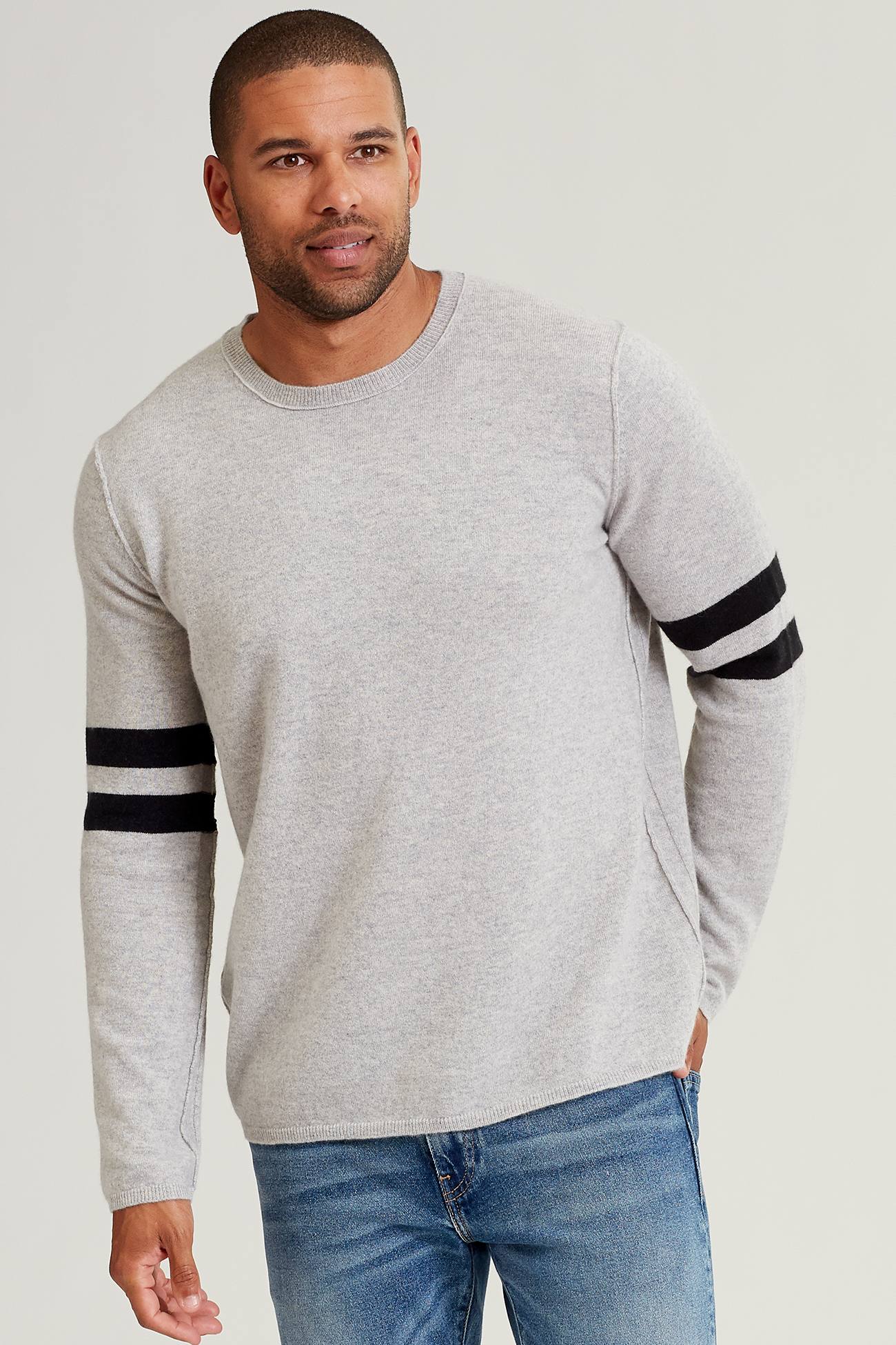 LT HEATHER GREY/BLACK