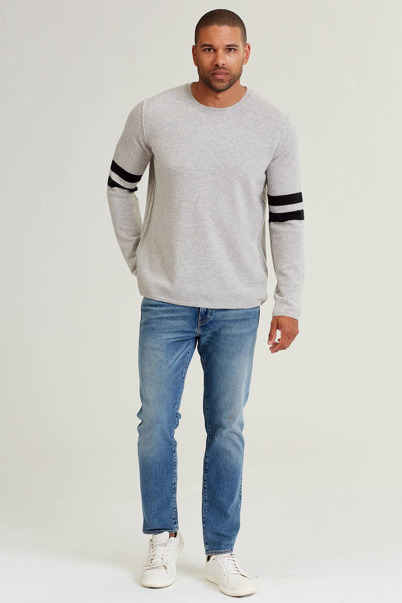 LT HEATHER GREY/BLACK