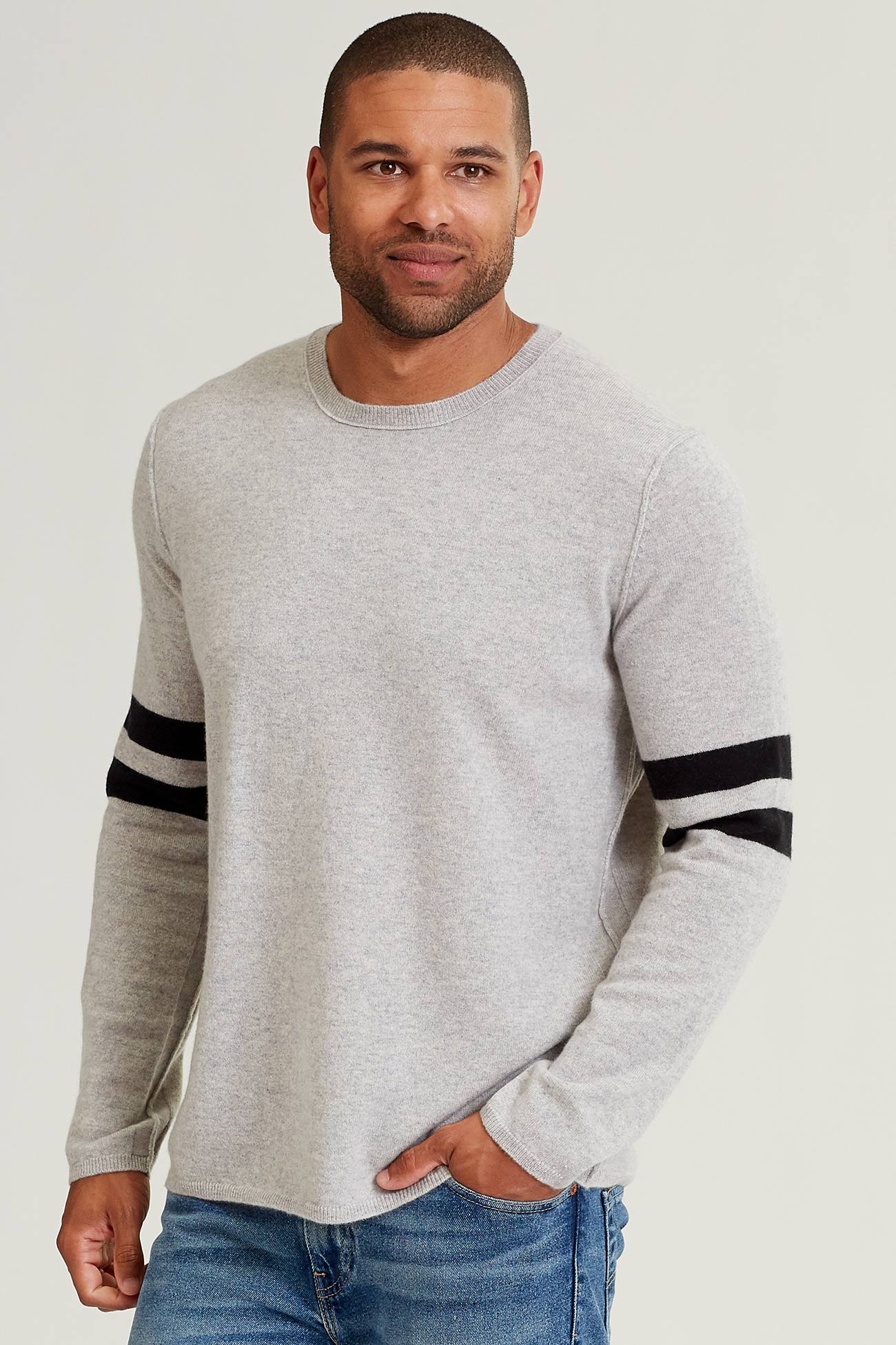 LT HEATHER GREY/BLACK