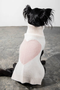 CHALK/DUSTY PINK HEART