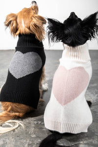 CHALK/DUSTY PINK HEART