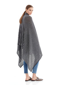 BLACK/HEATHER GREY STRIPES