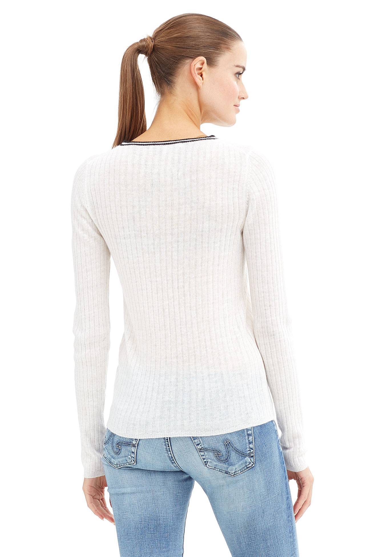 BRIGHT WHITE/BLACK CONTRAST STRIPE