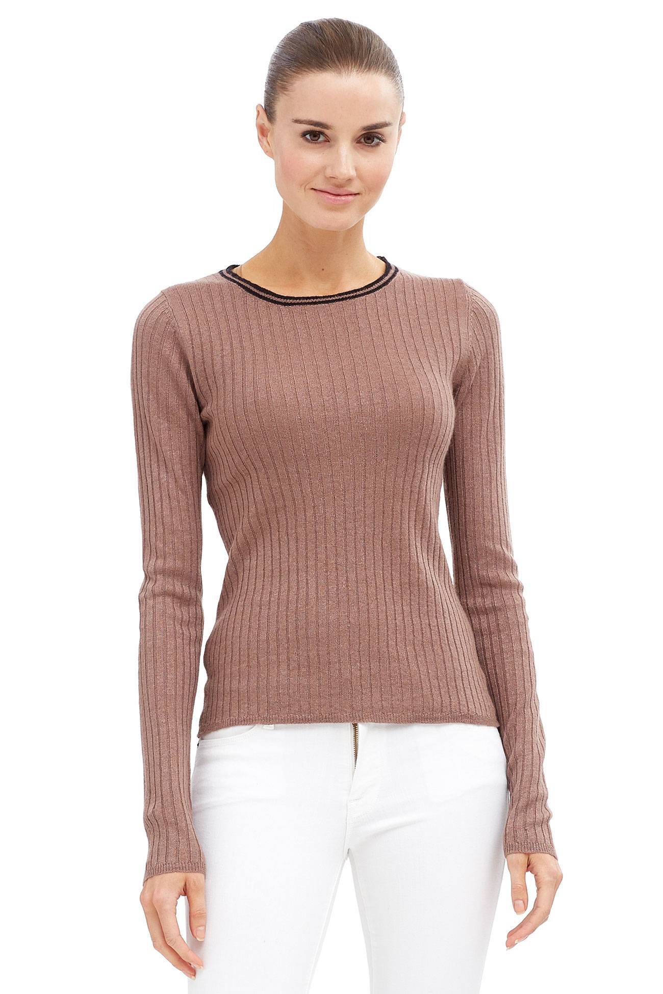 FAWN/BLACK CONTRAST STRIPE