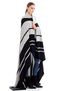 BLACK/LIGHT HEATHER GREY